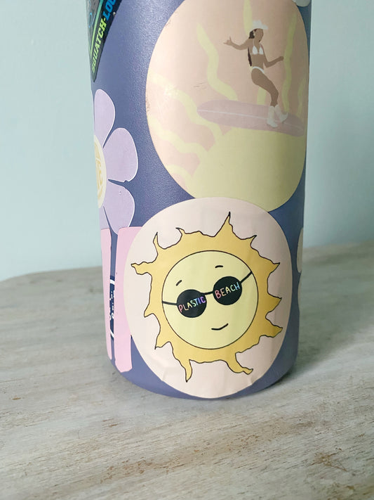 Plastic Beach Sticker